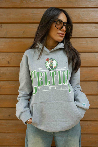 Boston Celtics - Snow Grey  Relaxed fit - print & emboidery