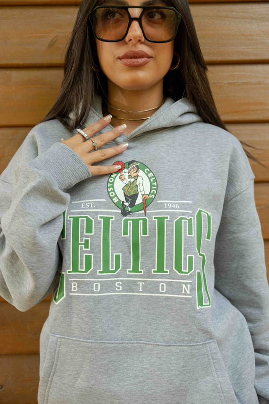 Boston Celtics - Snow Grey  Relaxed fit - print & emboidery