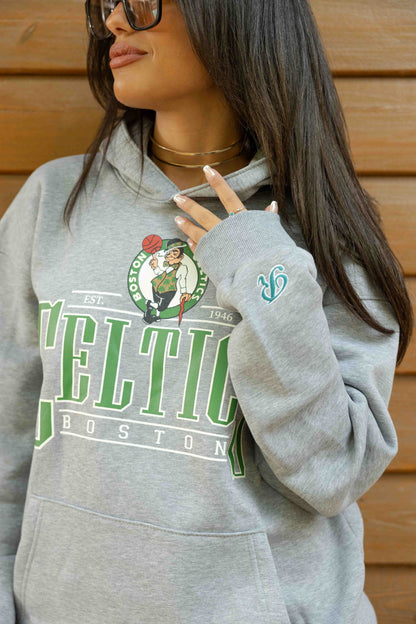 Boston Celtics - Snow Grey  Relaxed fit - print & emboidery