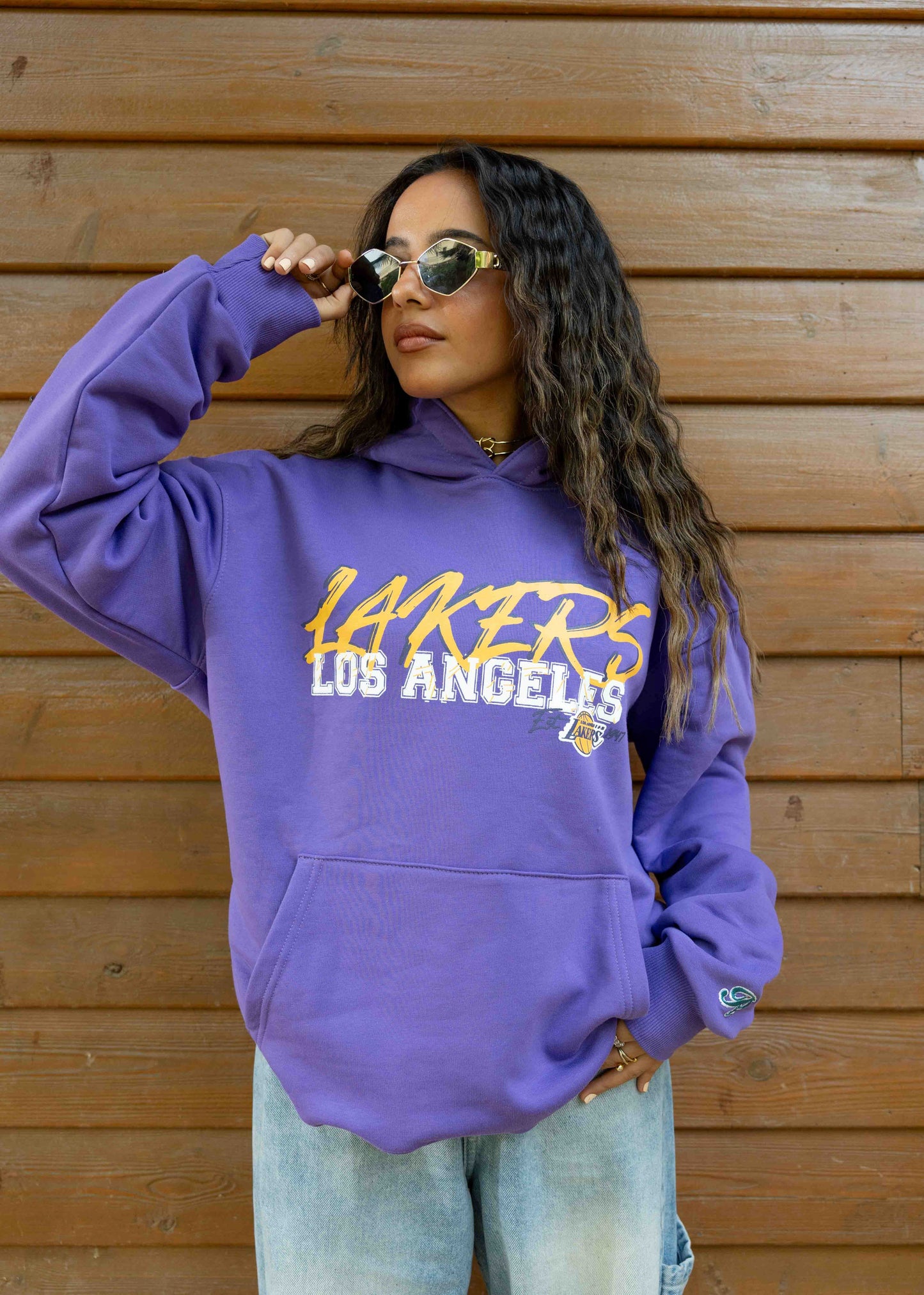 Los Angeles Lakers purple - Relaxed fit - print & embroidery