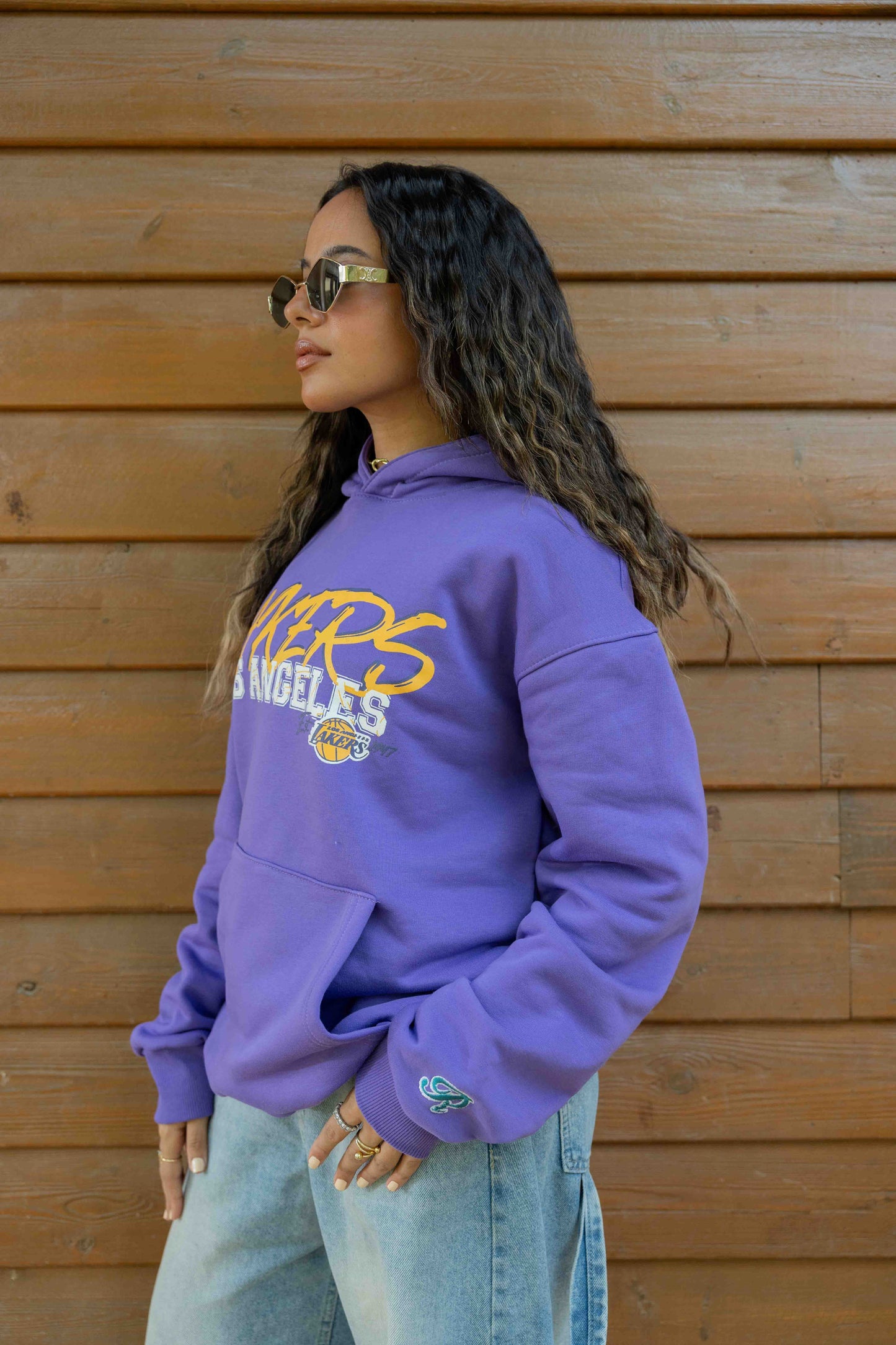 Los Angeles Lakers purple - Relaxed fit - print & embroidery