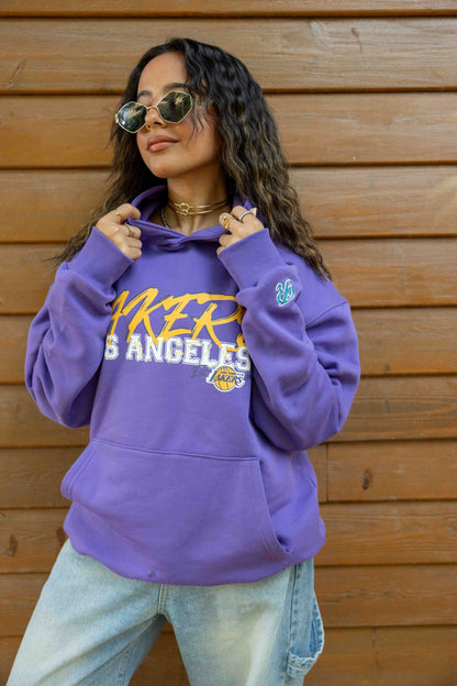 Los Angeles Lakers purple - Relaxed fit - print & embroidery