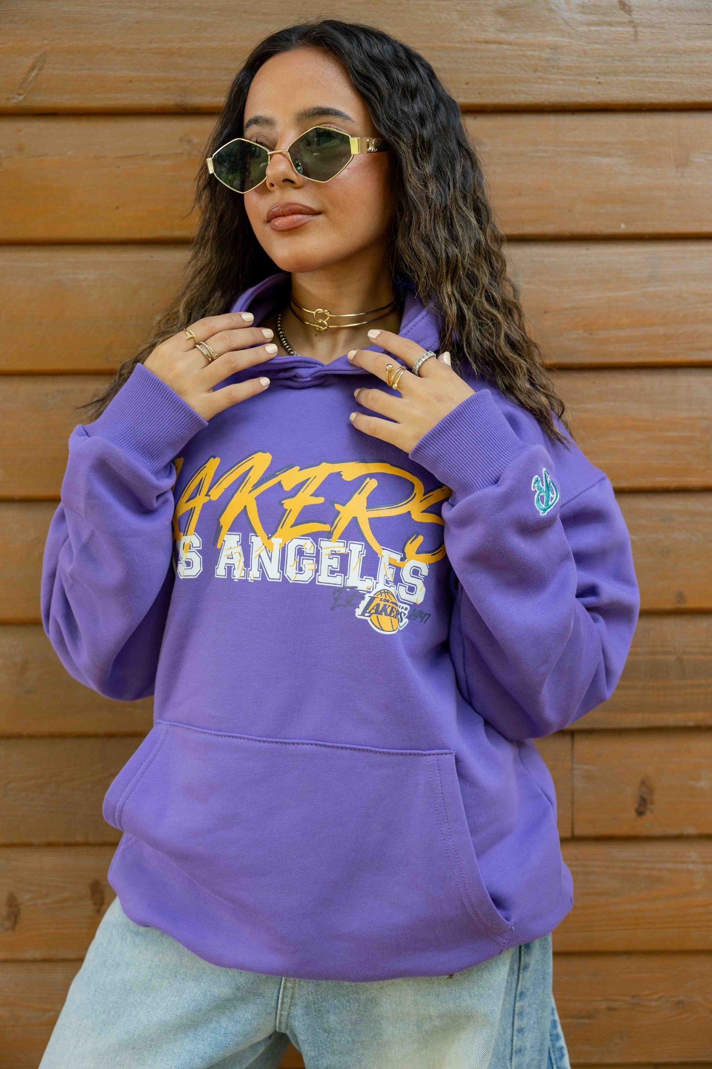 Los Angeles Lakers purple - Relaxed fit - print & embroidery