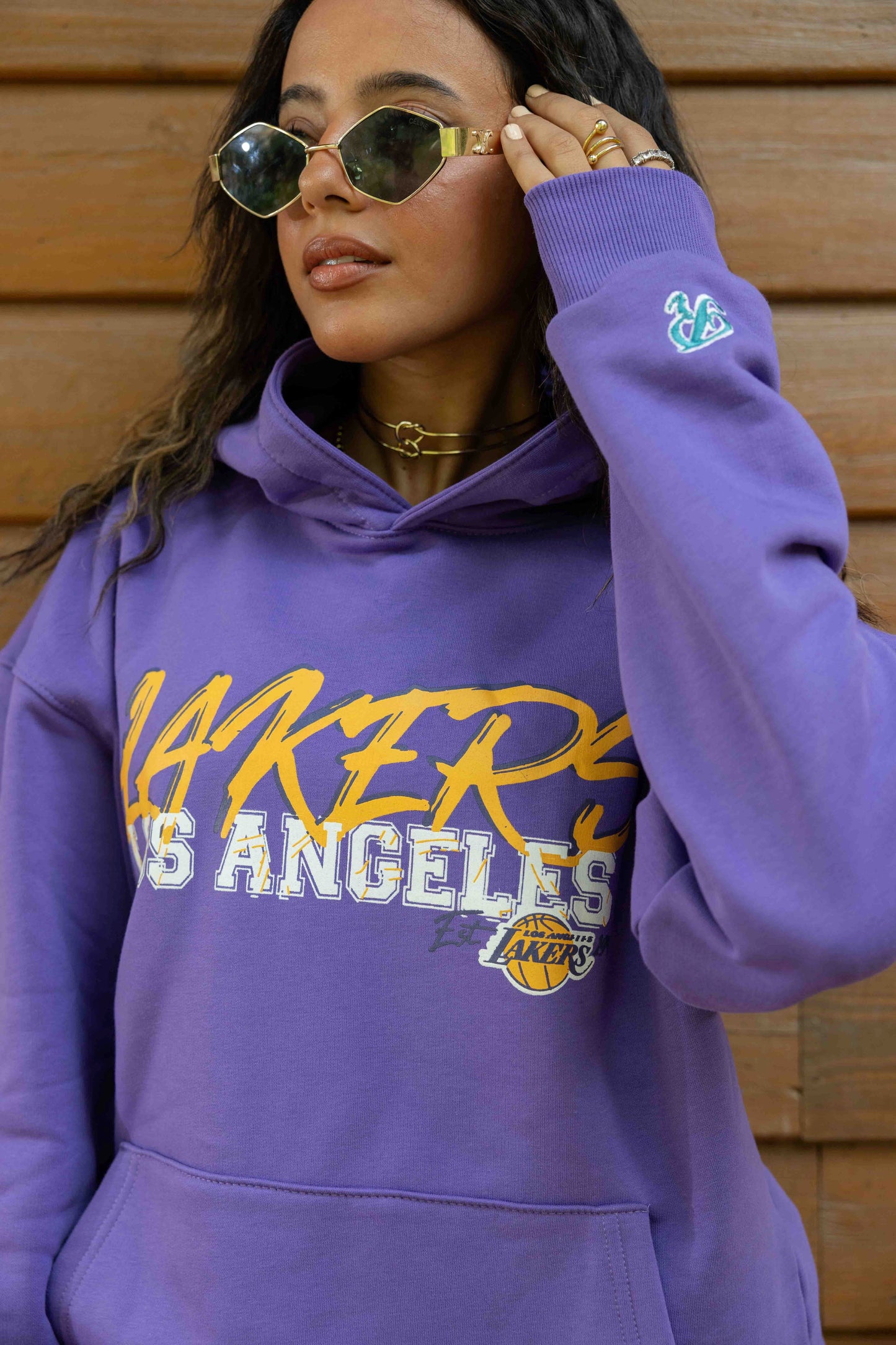 Los Angeles Lakers purple - Relaxed fit - print & embroidery