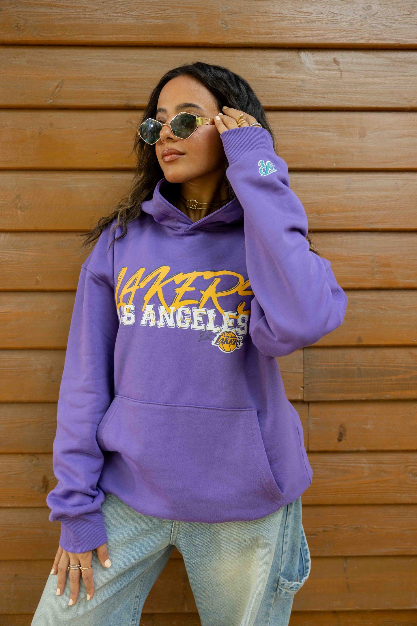 Los Angeles Lakers purple - Relaxed fit - print & embroidery