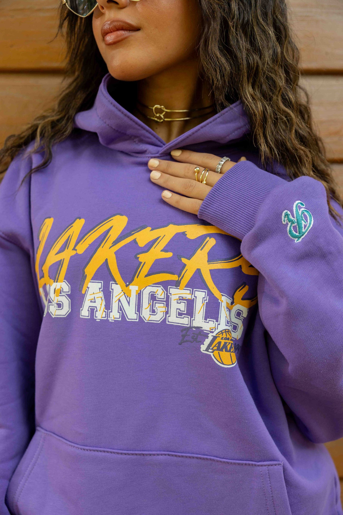 Los Angeles Lakers purple - Relaxed fit - print & embroidery