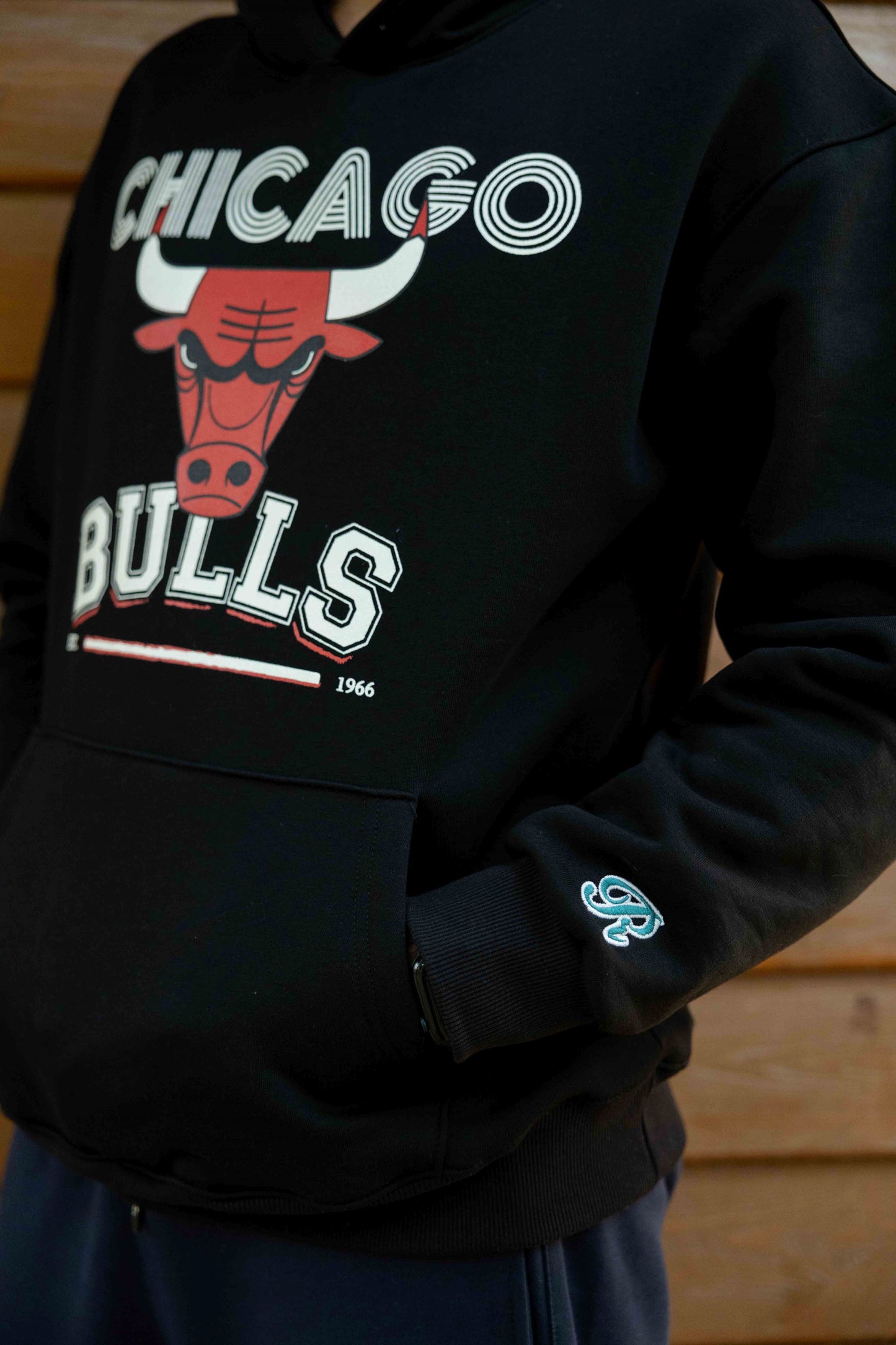 Chicago Bulls black - Relaxed fit - print & embroidery