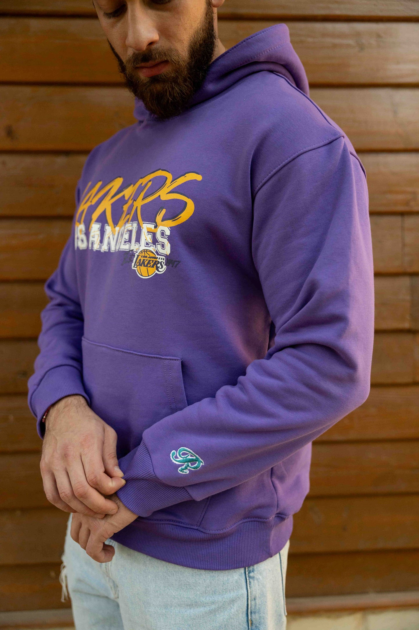 Los Angeles Lakers purple - Relaxed fit - print & embroidery